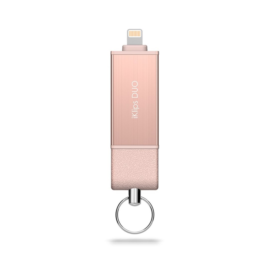 iKlips DUO 苹果iOS USB3.1双向随身碟256GB 玫瑰金 - U盘 - 其他金属 粉红色