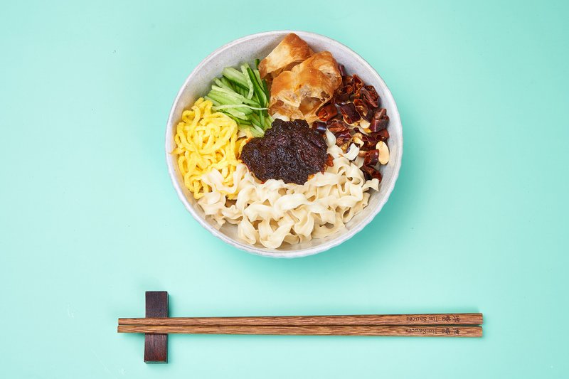 【津酱】双椒辣酱面 | 干拌面 椒麻酱 (6袋24入/箱) - 面/面线/米粉 - 新鲜食材 红色