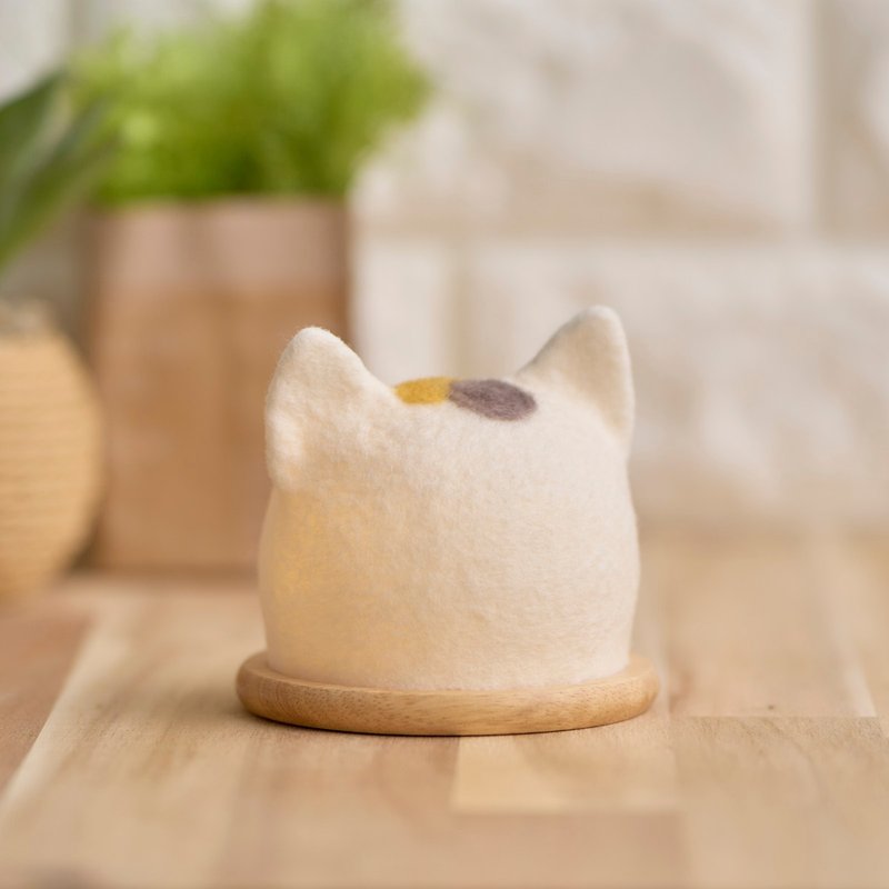 Wool kitten lantern Mike - 灯具/灯饰 - 羊毛 白色