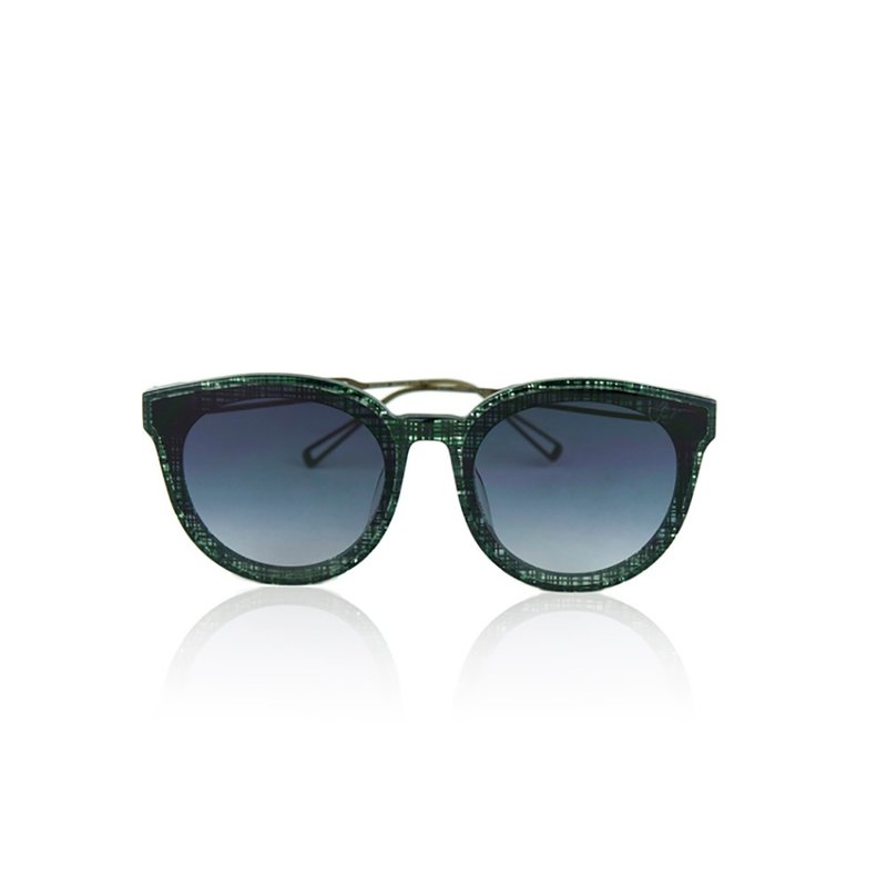 power力量美系列 太阳眼镜-Power格纹喜悦绿 - 眼镜/眼镜框 - 其他材质 绿色