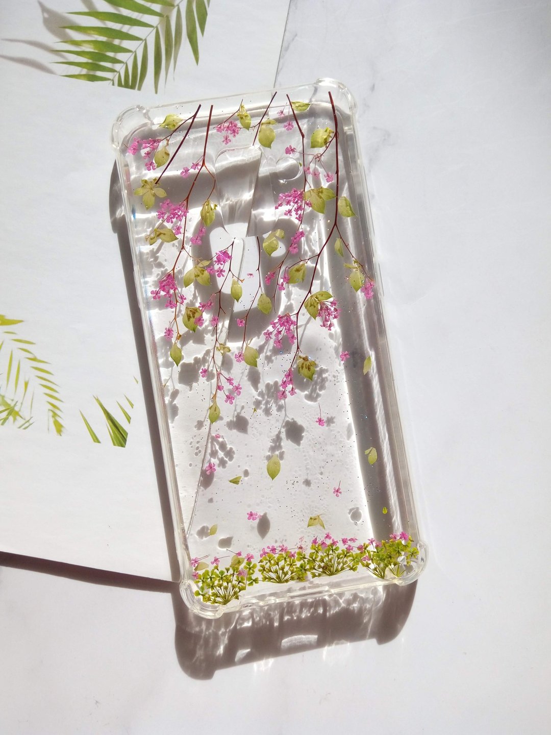Annys workshop手作押花手机保护壳,Samsung Galaxy A8 2018,盛开 - 手机壳/手机套 - 塑料 粉红色