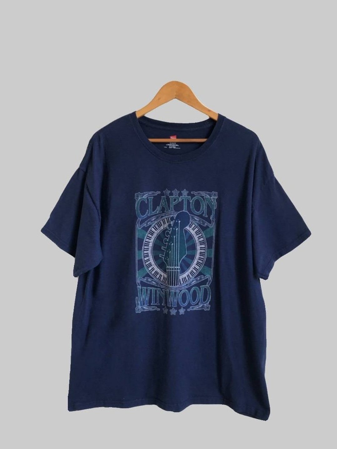 Clapton 衬衫 Eric Clapton T 恤 Clapton Winwood 日本巡回演唱会 T 恤 尺寸 XL - 女装衬衫 - 棉 