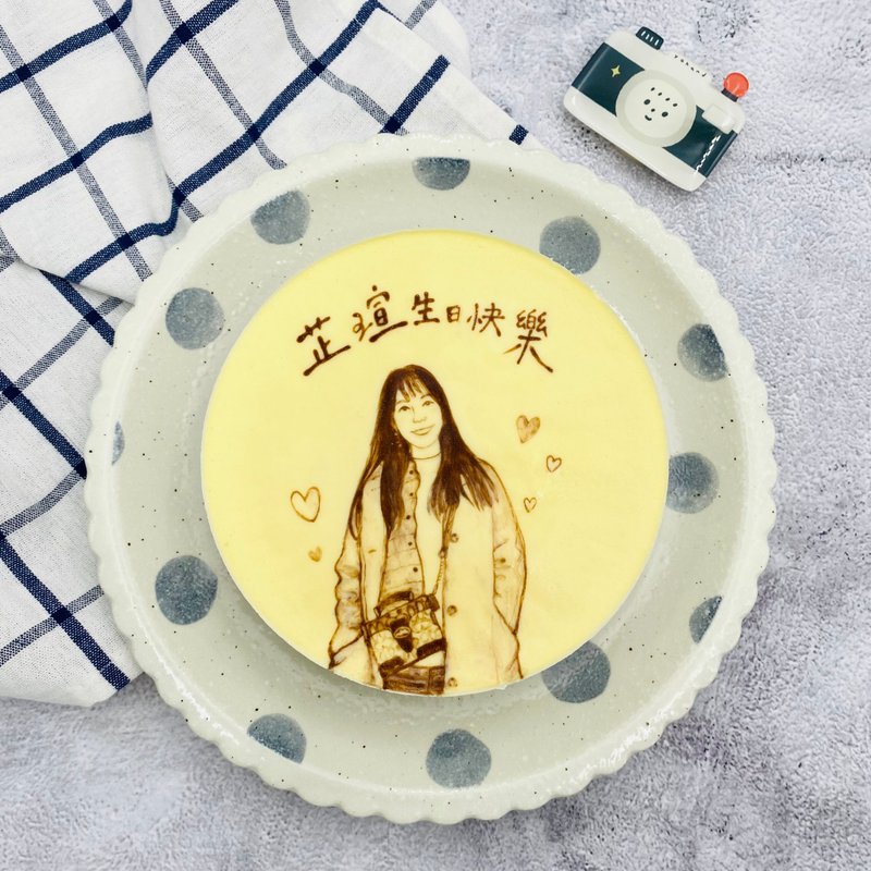 6寸单人半身 | 奶酪蛋糕 生日蛋糕 巧克力芝麻花生蛋糕 满月 - 蛋糕/甜点 - 新鲜食材 橘色