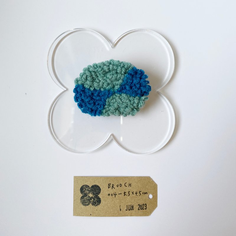 BROOCH 3/4 手作别针 胸针 装饰 毛线 礼物 - 胸针 - 棉．麻 