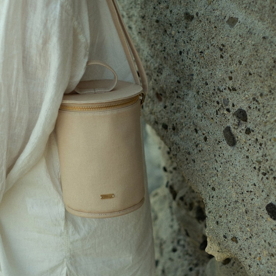 canister / 帆布肩.侧背包 / 两色 - 侧背包/斜挎包 - 棉 多色