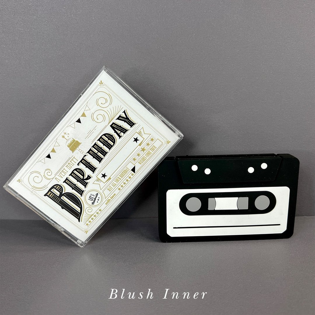 【客制化/ 生日卡】*可直接录音*留声表白录音卡式带心意卡 - 卡片/明信片 - 硅胶 白色