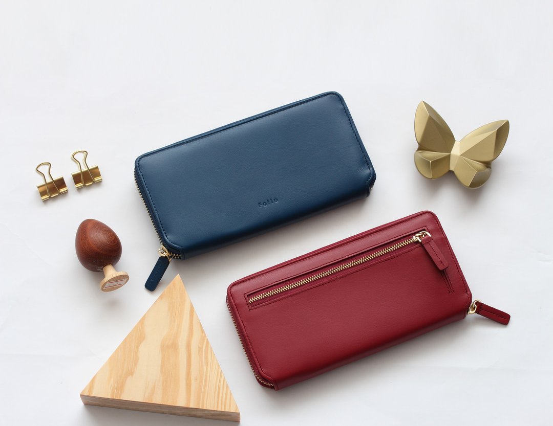 FOLIO: Bliss Long Wallet made of Genuine leather - 皮夹/钱包 - 真皮 多色