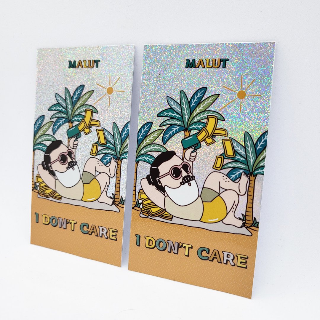 我不在意 | 激光贴纸 | malut - 贴纸 - 纸 