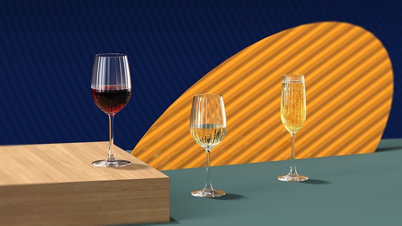Madison 线条香槟杯 210ml - 酒杯/酒器 - 玻璃 透明