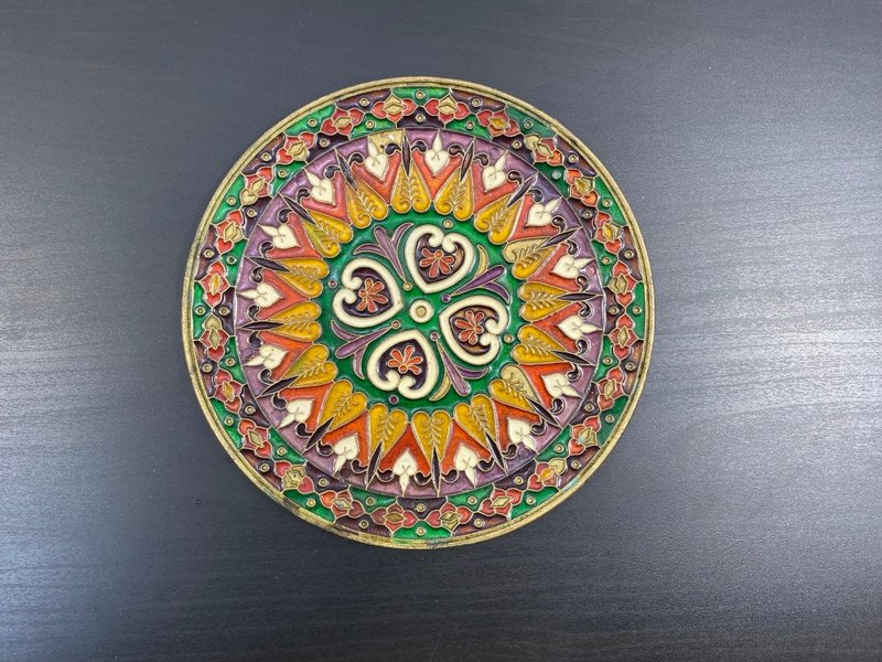 复古华丽珐琅和青铜墙壁装饰板 Smalto tex 波西米亚风别致装饰 - 墙贴/壁贴 - 其他材质 