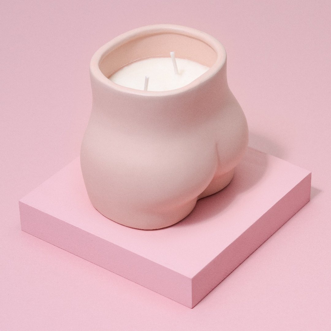 【展示品】英国 MÆGEN Curve蜡烛(S)-无花果 & 蕨 170g - 蜡烛/烛台 - 瓷 黑色