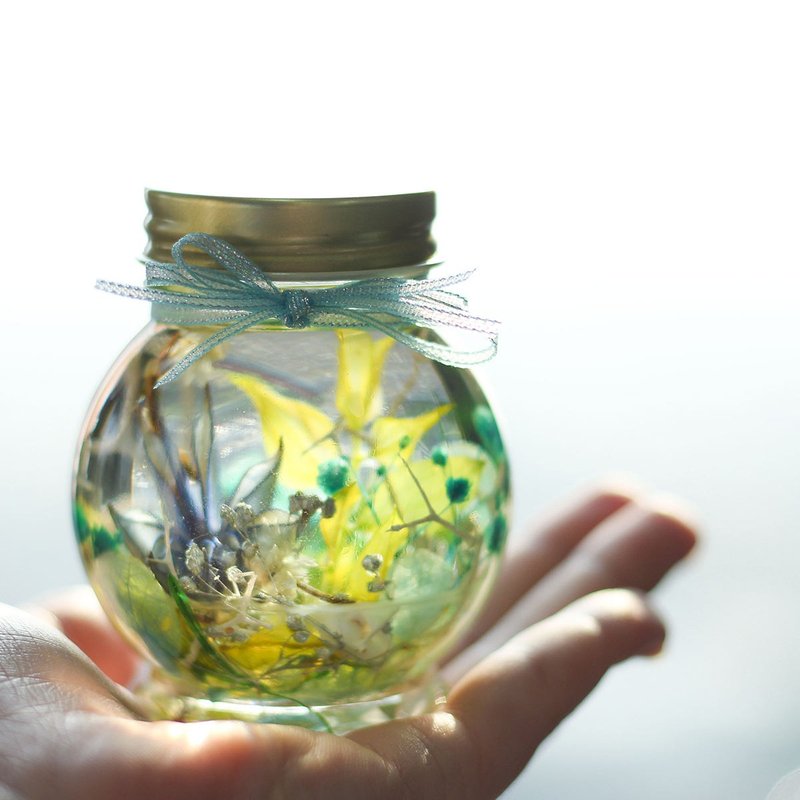 【一人成团】浮游花瓶 干燥花手作课程 台中 疗愈小物 定制化礼物 - 植栽 - 植物．花 