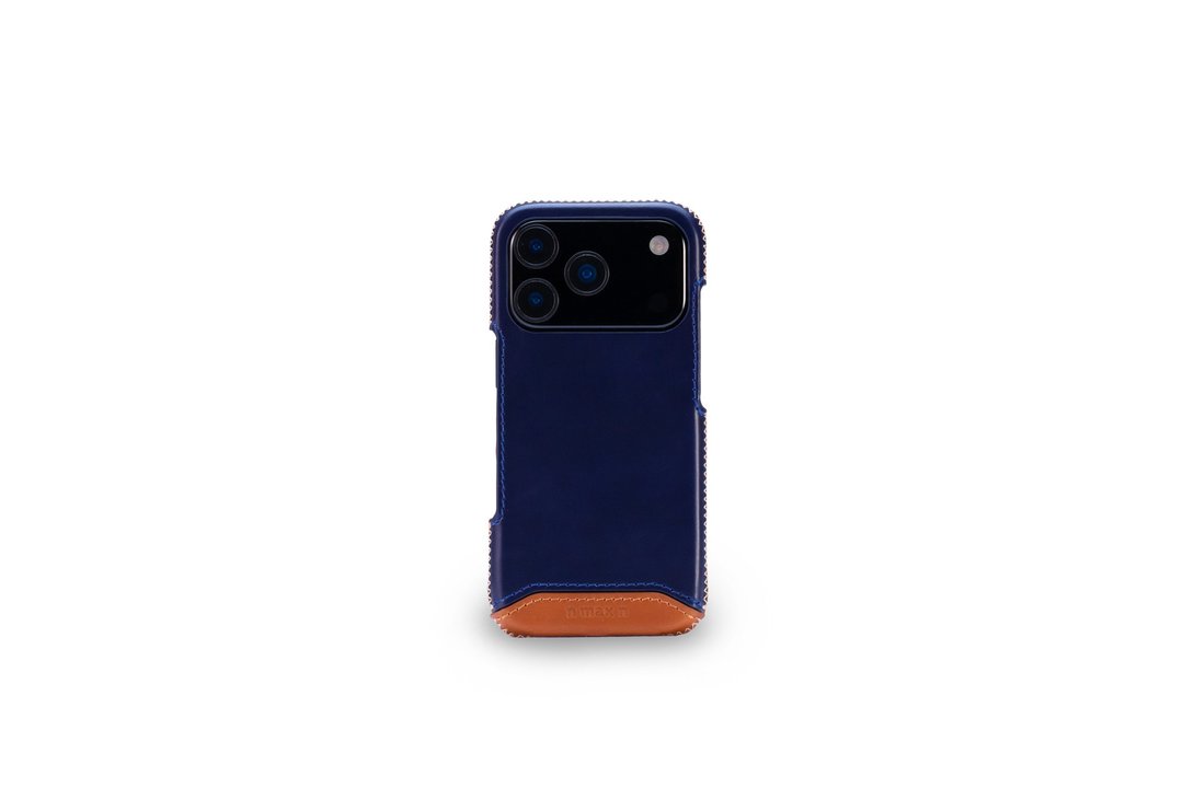 iPhone 18 Pro / iPhone 17 Pro 经典系列 - 磁吸手机皮套 - 海军蓝 - 手机壳/手机套 - 真皮 蓝色