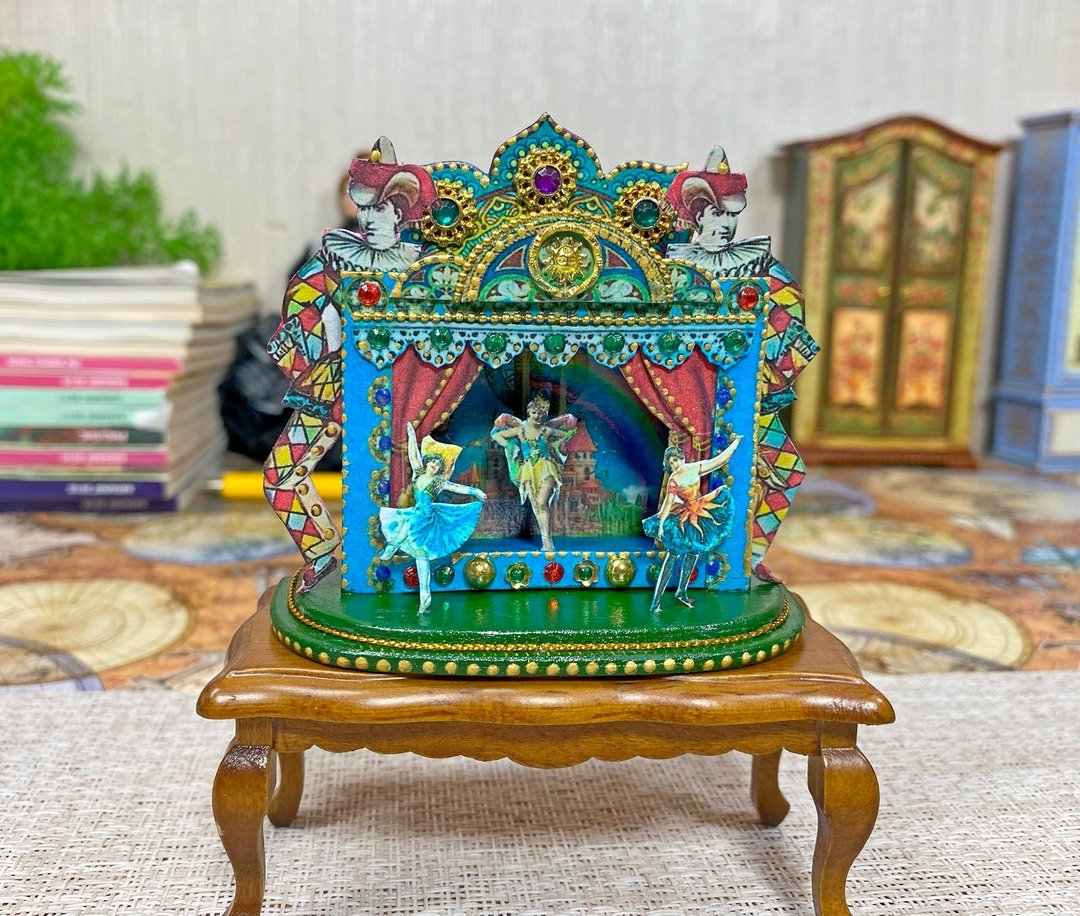教程。木偶剧院。微型玩具屋。 1:12。两种尺寸。 - 其他数码设计 - 其他材质 