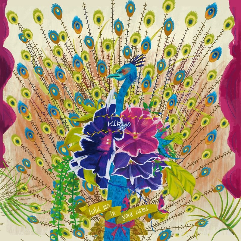 【精美礼盒】定制化礼物孔雀桔梗丝巾连丝巾扣礼盒/方巾/手腕丝巾 - 丝巾 - 其他材质 