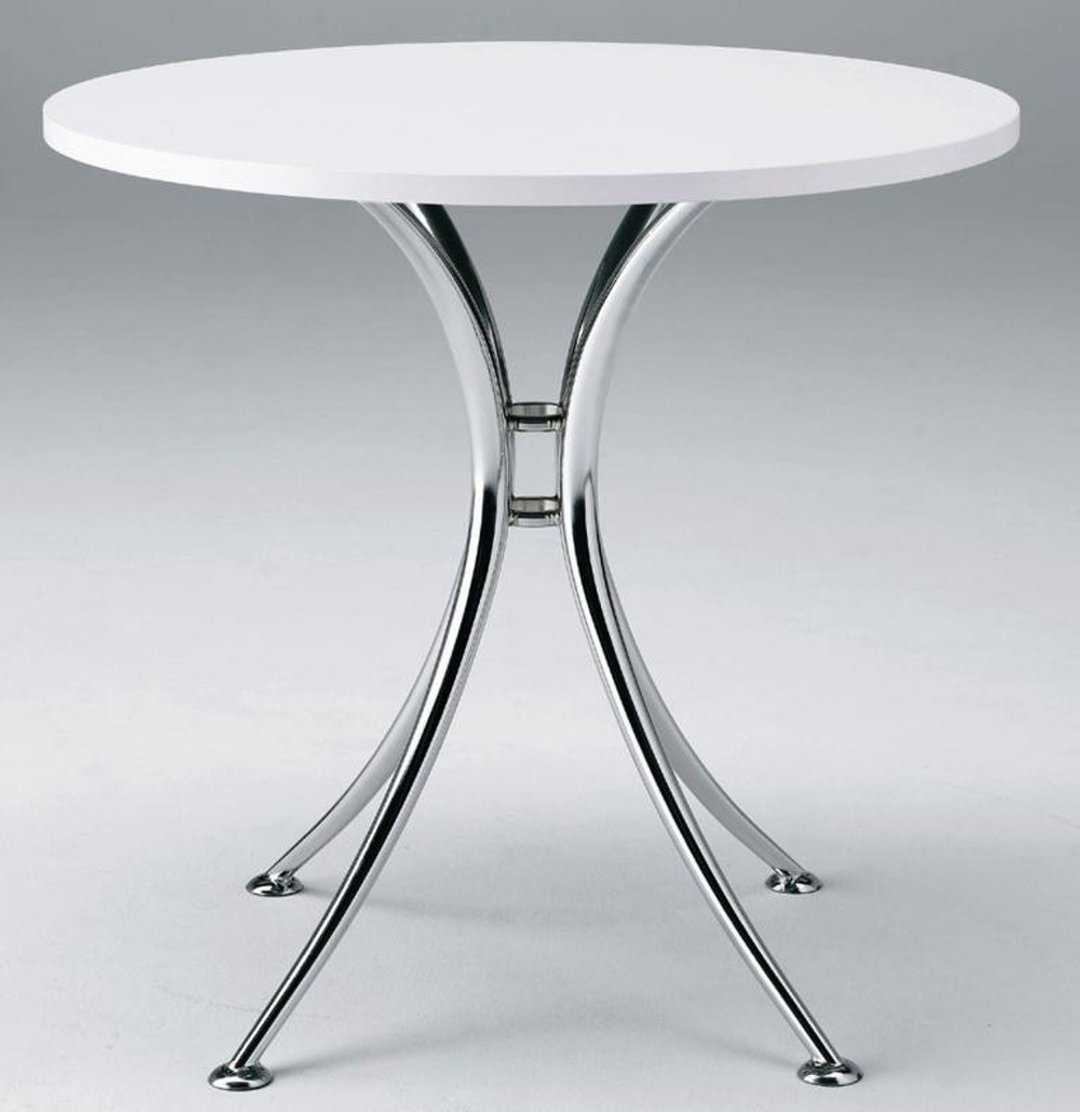 Part Table 60圆桌电镀桌脚洽谈桌咖啡桌 - 餐桌/书桌 - 其他材质 银色