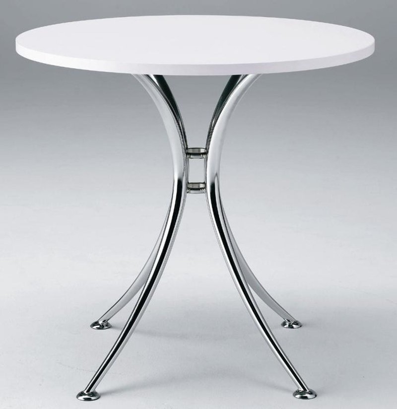 Part Table 60圆桌电镀桌脚洽谈桌咖啡桌 - 餐桌/书桌 - 其他材质 银色