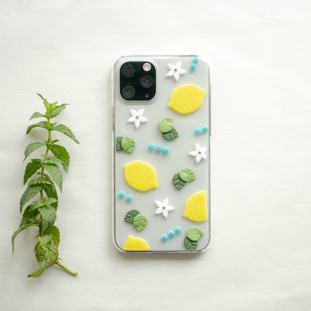 smartphone case/lemon - 手机壳/手机套 - 粘土 黄色