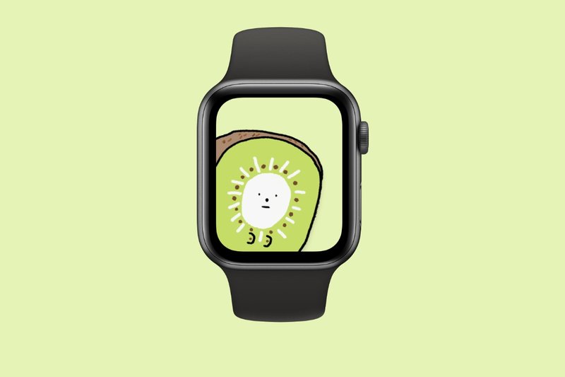 Apple Watch Wallpaper,Decor,Digital Painting - 3 Kiwi fruit - 电脑手机桌布/贴图/App 图示 - 其他材质 