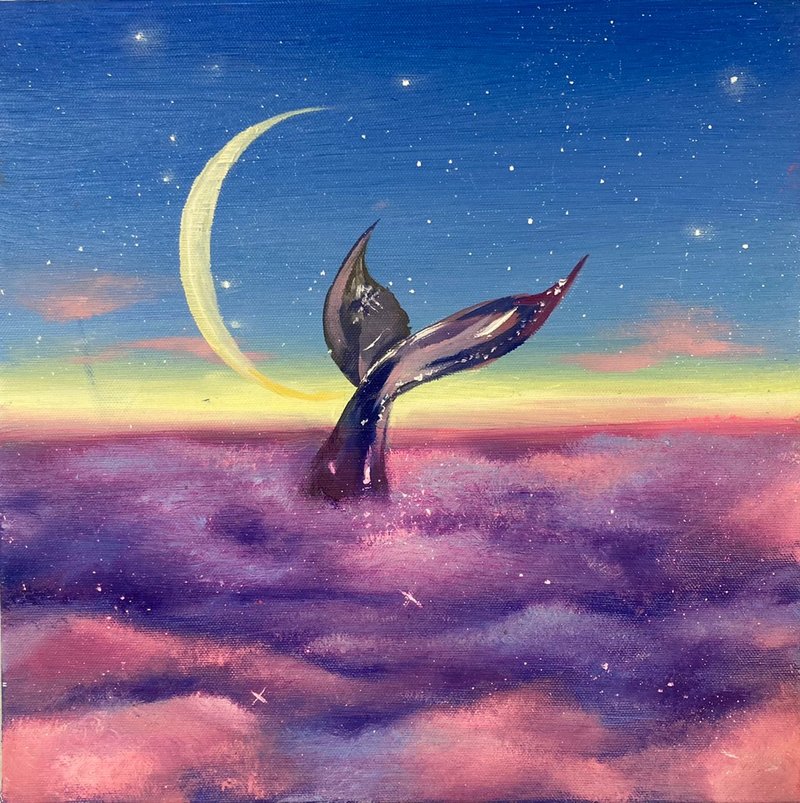 活动画-鲸落/周一到周日可预约【一人成团】 - 插画/绘画/写字 - 棉．麻 