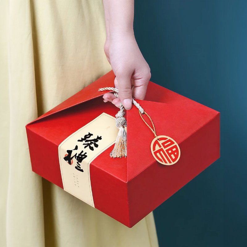 【禾果】大红精致果干礼盒(罐装四入)-臻礼款 - 水果干 - 其他材质 