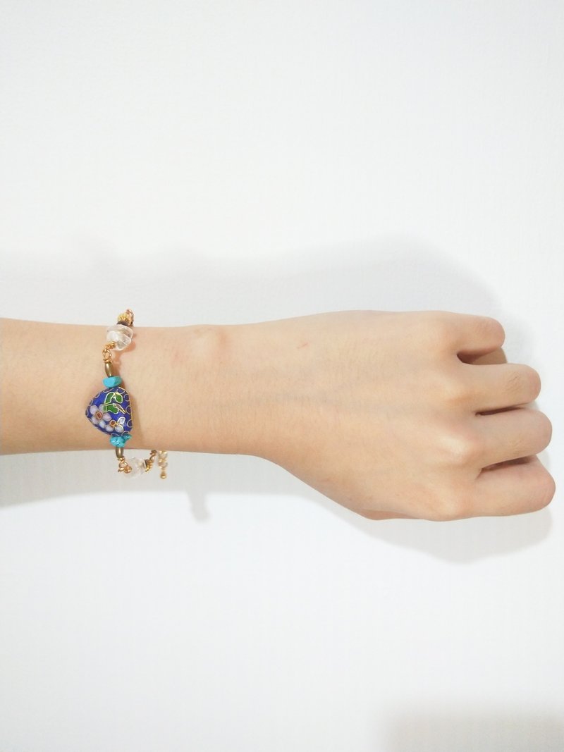 小寒-1980美好时代手链(蓝) - 手链/手环 - 珐琅 蓝色