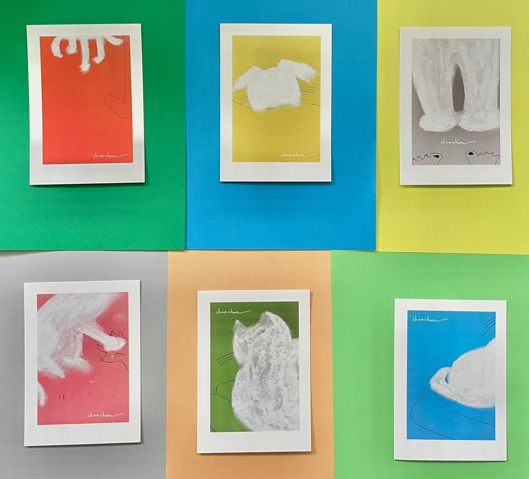 Postcards: 猫 (3 in1) - 卡片/明信片 - 纸 