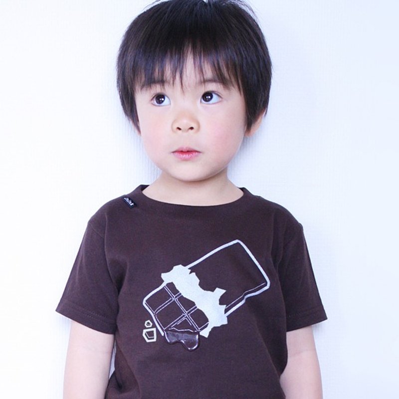 KIDS chocolate T-shirt - 其他 - 棉 咖啡色