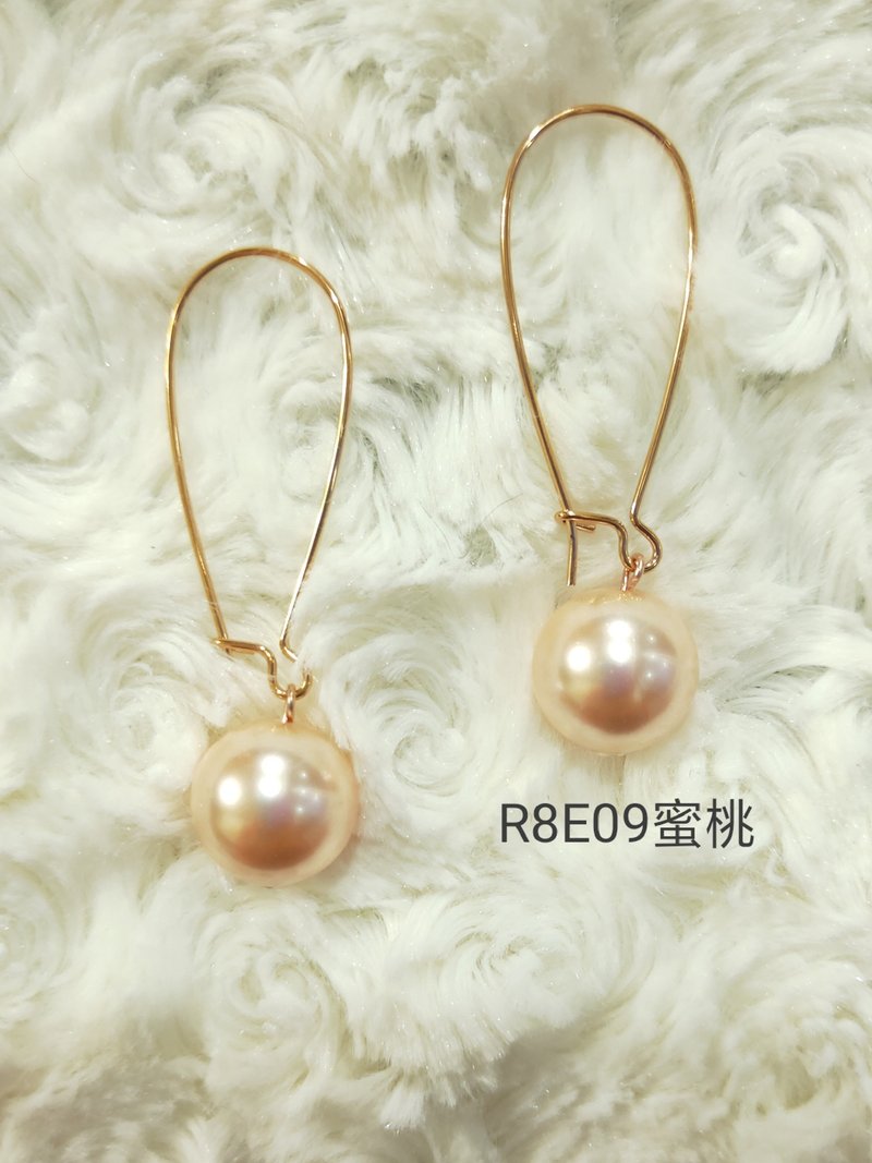 *我是设计*R8E09施华洛世奇水晶珍珠耳环 - 耳环/耳夹 - 珍珠 
