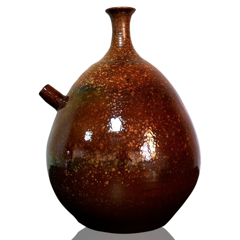 【陶艺摆饰】陶艺雅居陶器花器 - 春回大地 40x27cm 莺歌手工陶艺 - 摆饰 - 陶 咖啡色