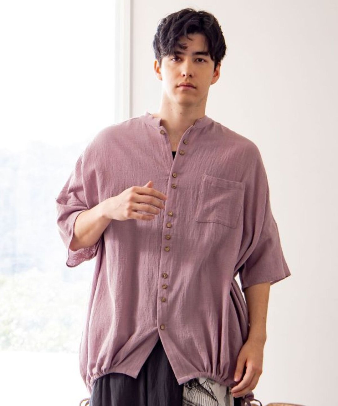 【热门预购】阳光午后 慵懒系带编织上衣(3色)IMC-5208 - 男装针织衫/毛衣 - 棉 