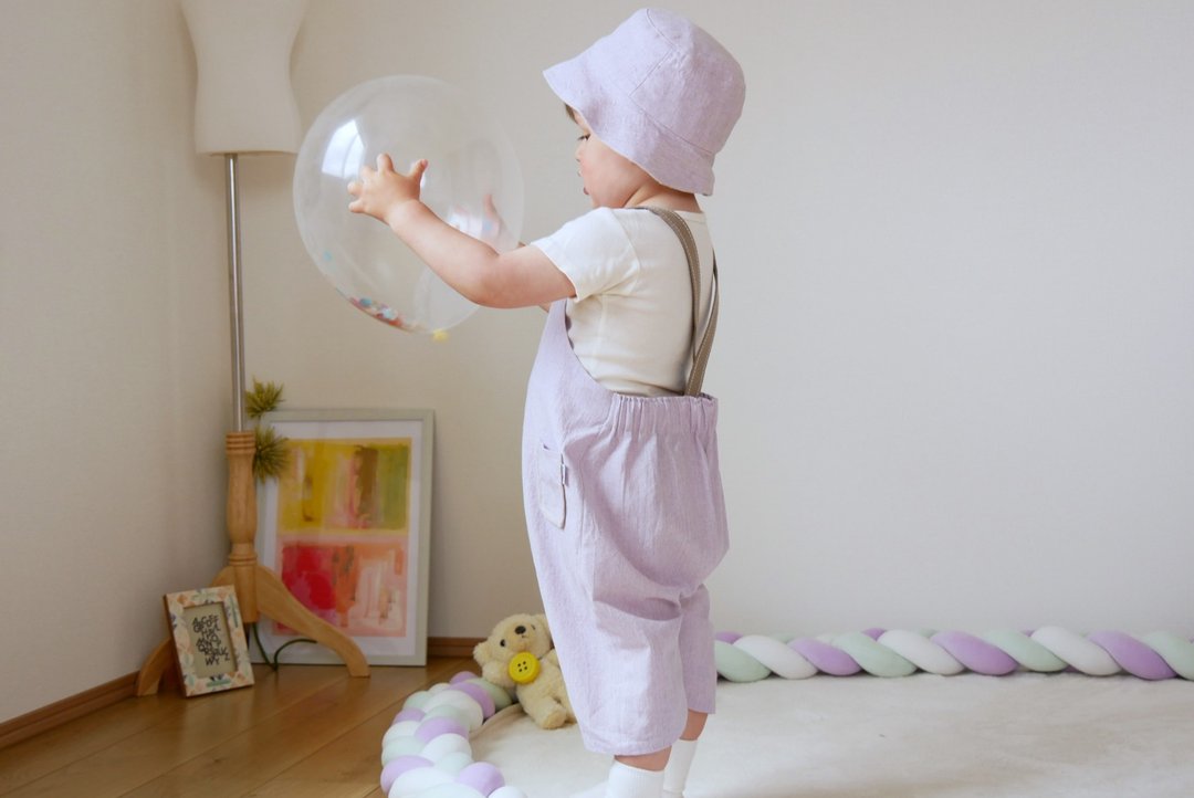 Children's clothing salopette short length - 包屁衣/连体衣 - 棉 多色