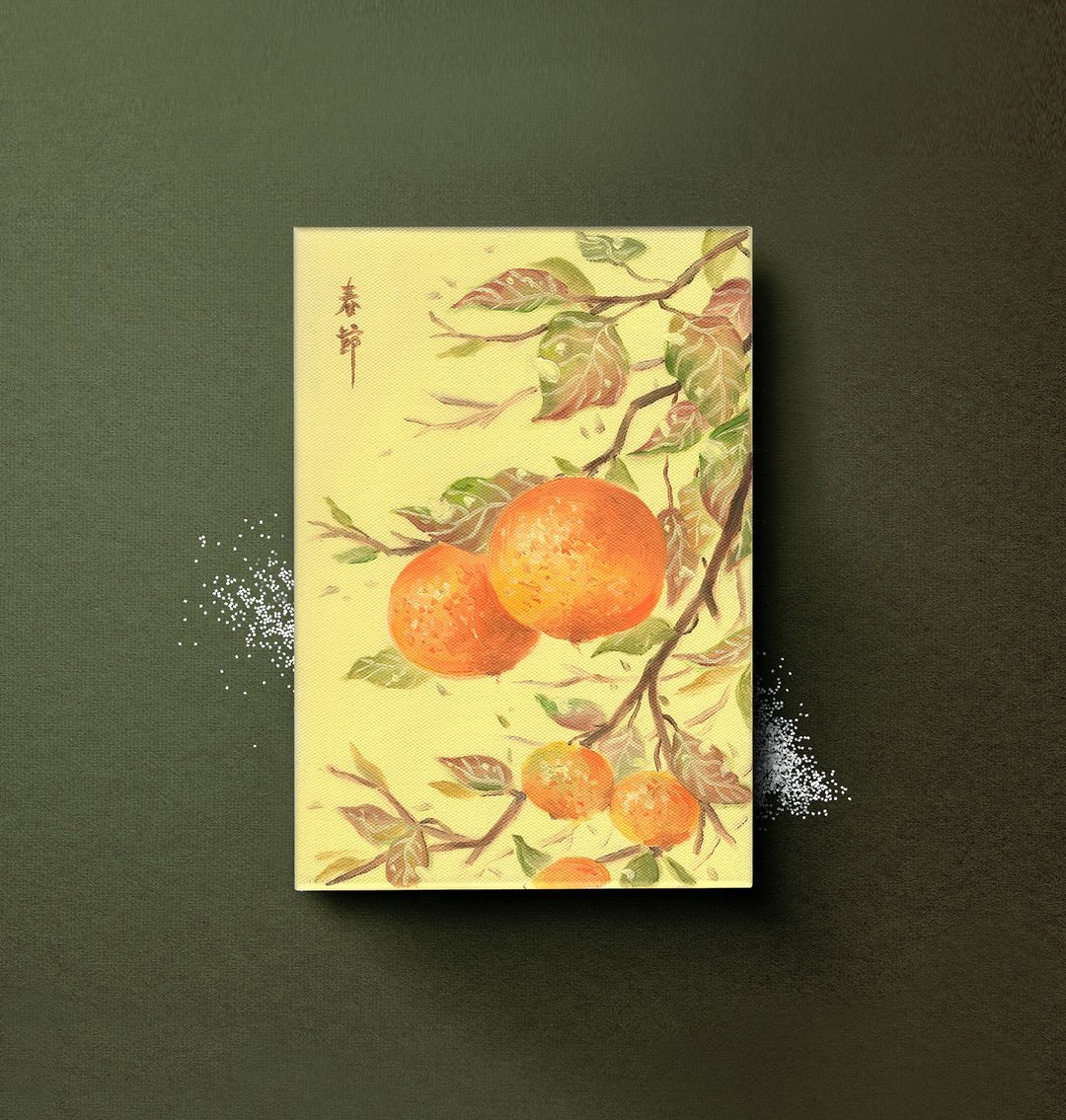 【体验】台中油画体验课程/冬霜橙橙/台中画室 - 插画/绘画/写字 - 棉 