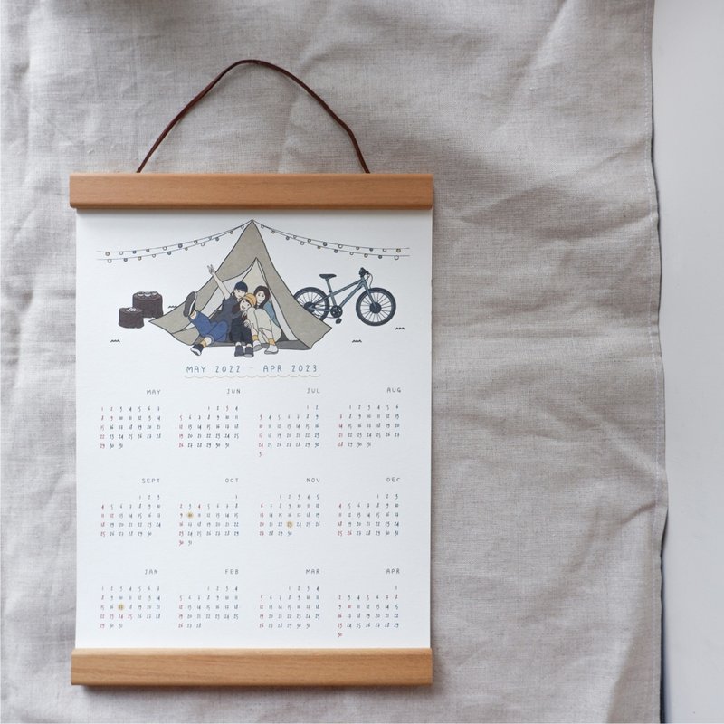 似颜绘 | 定制日历挂画 | 毕业礼物 | 周年礼物 | 生日礼物 - 年历/台历 - 纸 