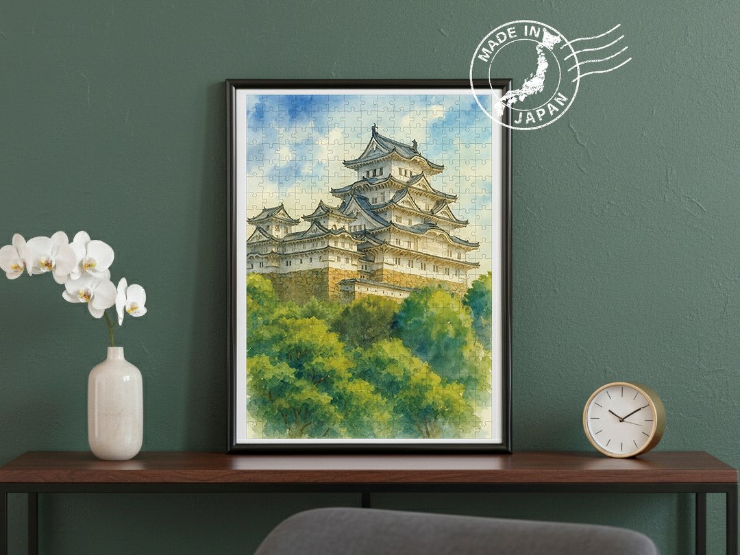 日本手工制拼图・姬路城・日本风景・送礼、摆设、装饰 - 墙贴/壁贴 - 纸 