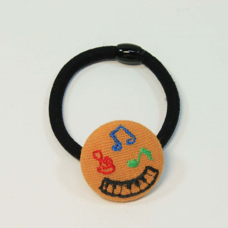 刺绣 发束03-音乐 - 发饰 - 棉．麻 橘色