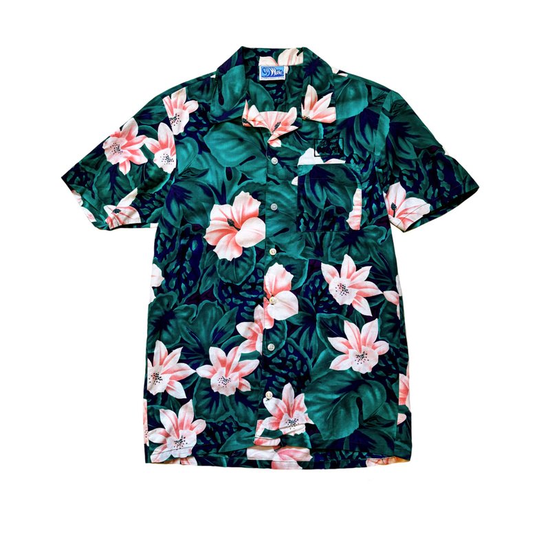 美国古着80年代夏威夷棉质衬衫 - 男装衬衫 - 棉．麻 多色