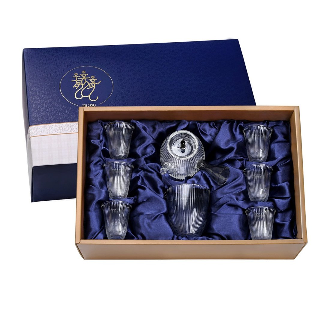 束光(急须壶+公杯+6单杯)8入礼盒 - 茶具/茶杯 - 玻璃 透明