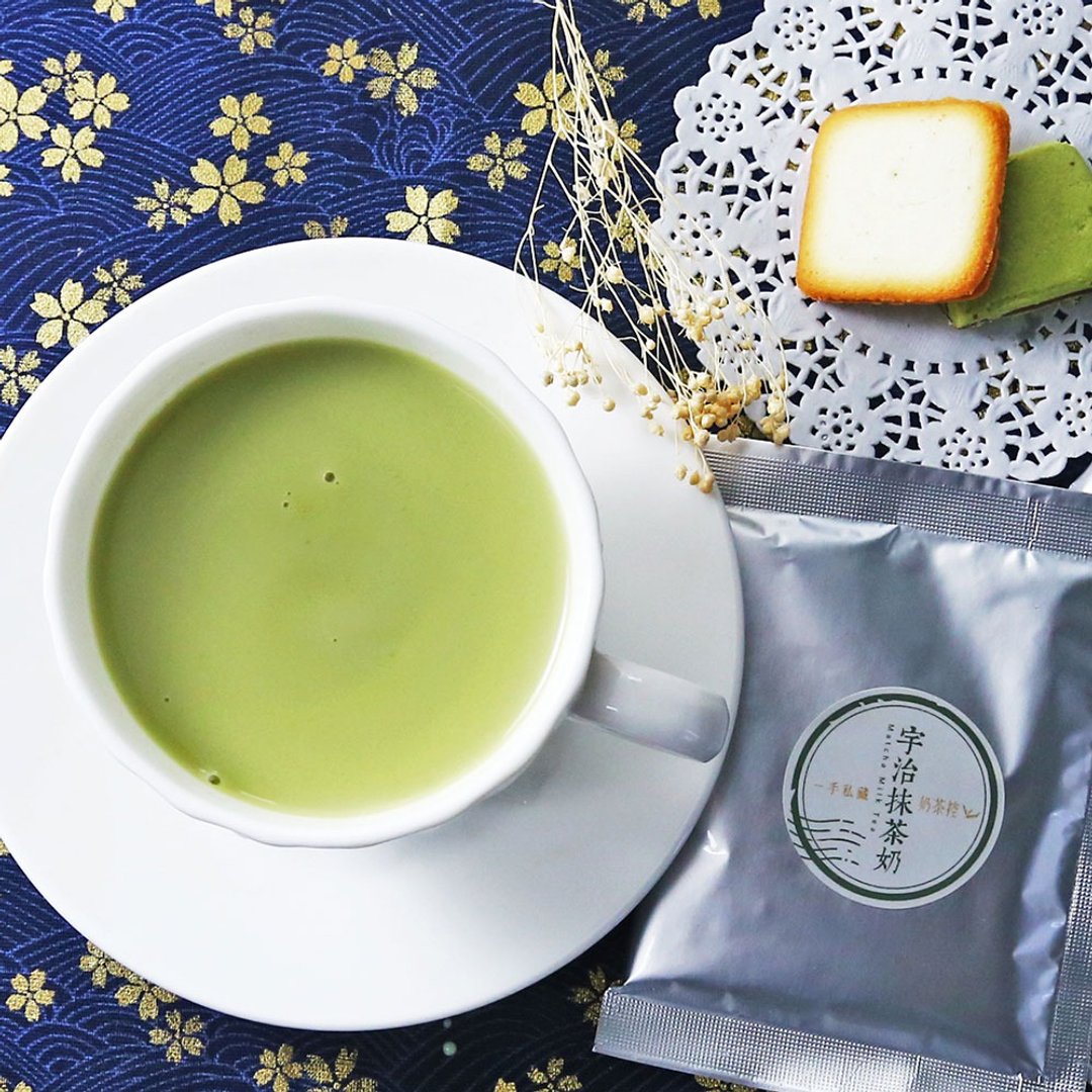 日式宇治抹茶奶茶8入袋 奶茶包 交换礼物 - 茶 - 新鲜食材 白色