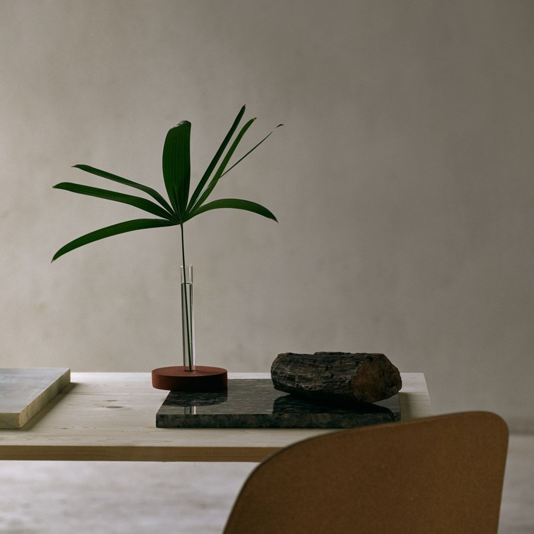 001 Gypsum Vase - 植栽/盆栽 - 水泥 红色