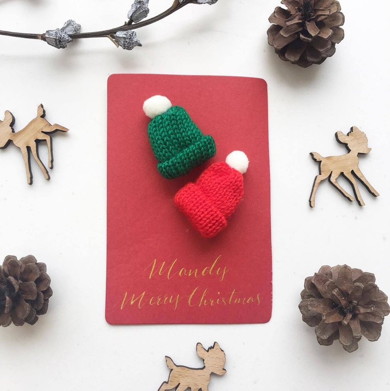 圣诞卡片 西洋书法名字定制 - 卡片/明信片 - 纸 红色