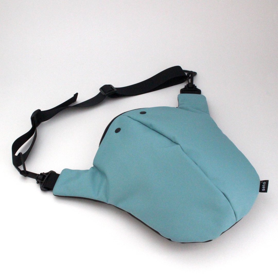 seto / creature bag / XLarge / O-sagari / 水蓝炭灰 - 侧背包/斜挎包 - 聚酯纤维 蓝色