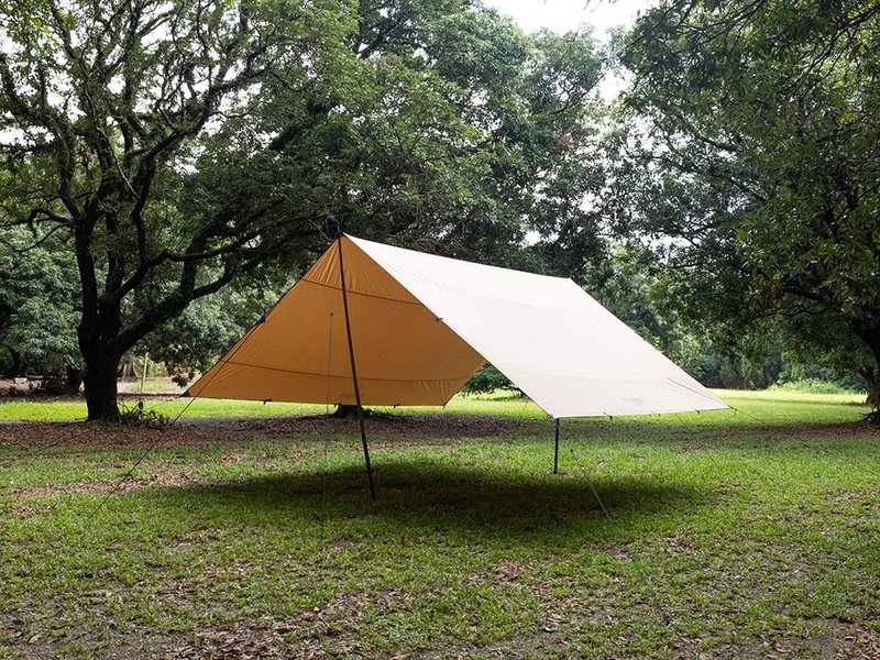 TC 5Tera 方形天幕 - 露营用品 - 防水材质 卡其色