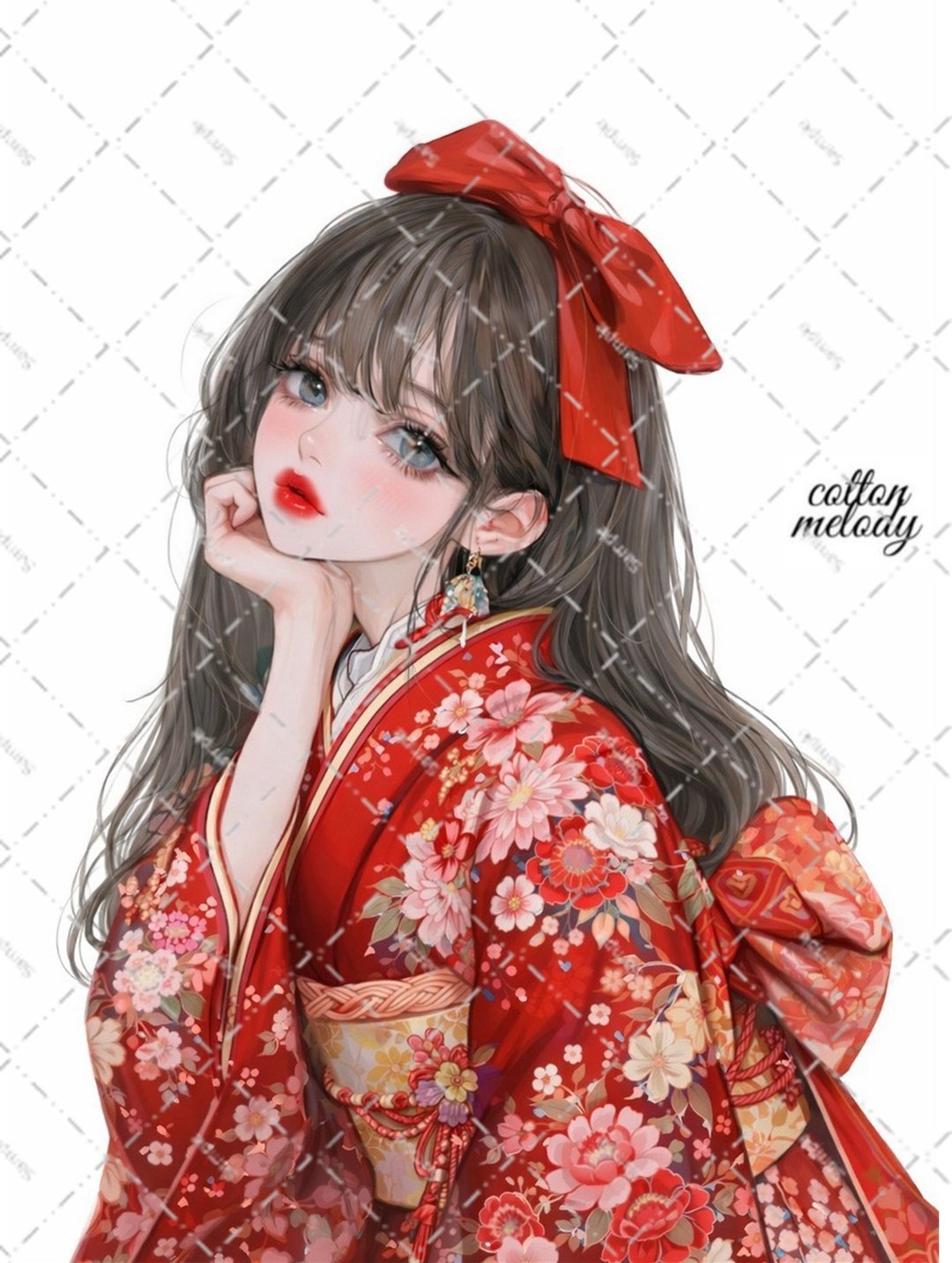 原创贴纸 No.7955 人物贴纸 原创贴纸 人物贴纸 女孩贴纸 原创人物贴纸 - 贴纸 - 纸 