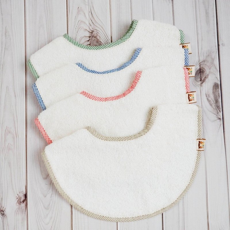 有机棉口欲期口水巾23X25cm_2入组_婴儿围兜兜领巾 - 围嘴/口水巾 - 棉．麻 多色