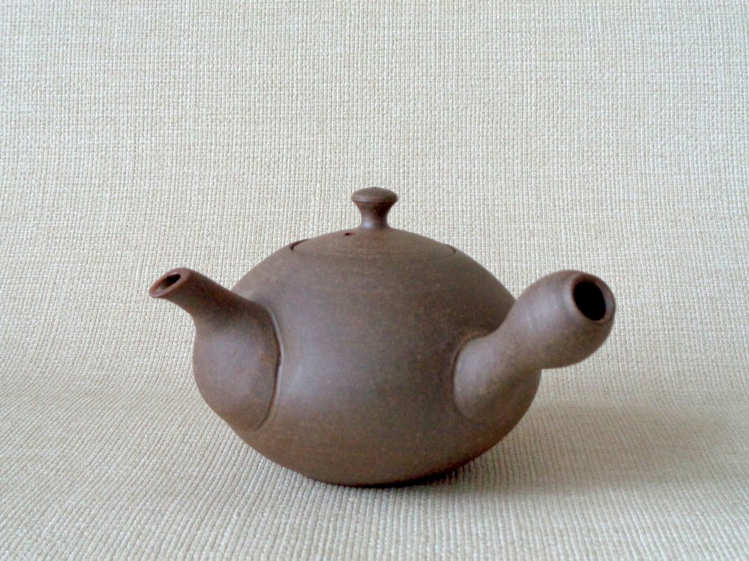 烧结平面茶壶 - 茶具/茶杯 - 陶 咖啡色