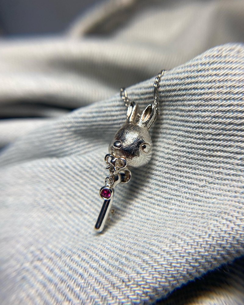 兔子钥匙 Rabbit key / 925纯银项链 - 项链 - 纯银 