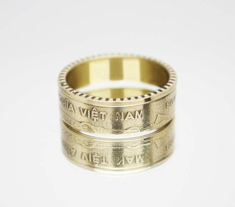Vietnam Coin Ring 5000 dong 2003 coin rings for men coin rings for women - 戒指 - 其他金属 