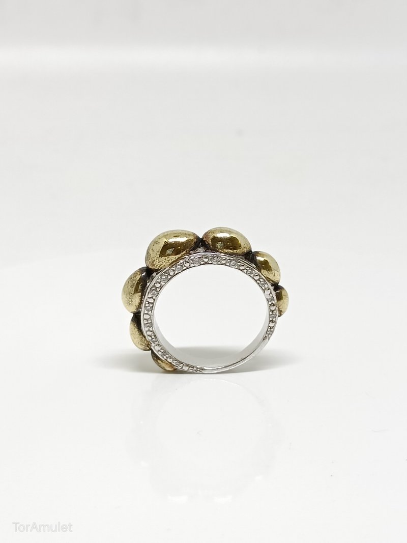 Golden Eggs Ring with Black Spinel by  Local Thai Designer - 戒指 - 纯银 