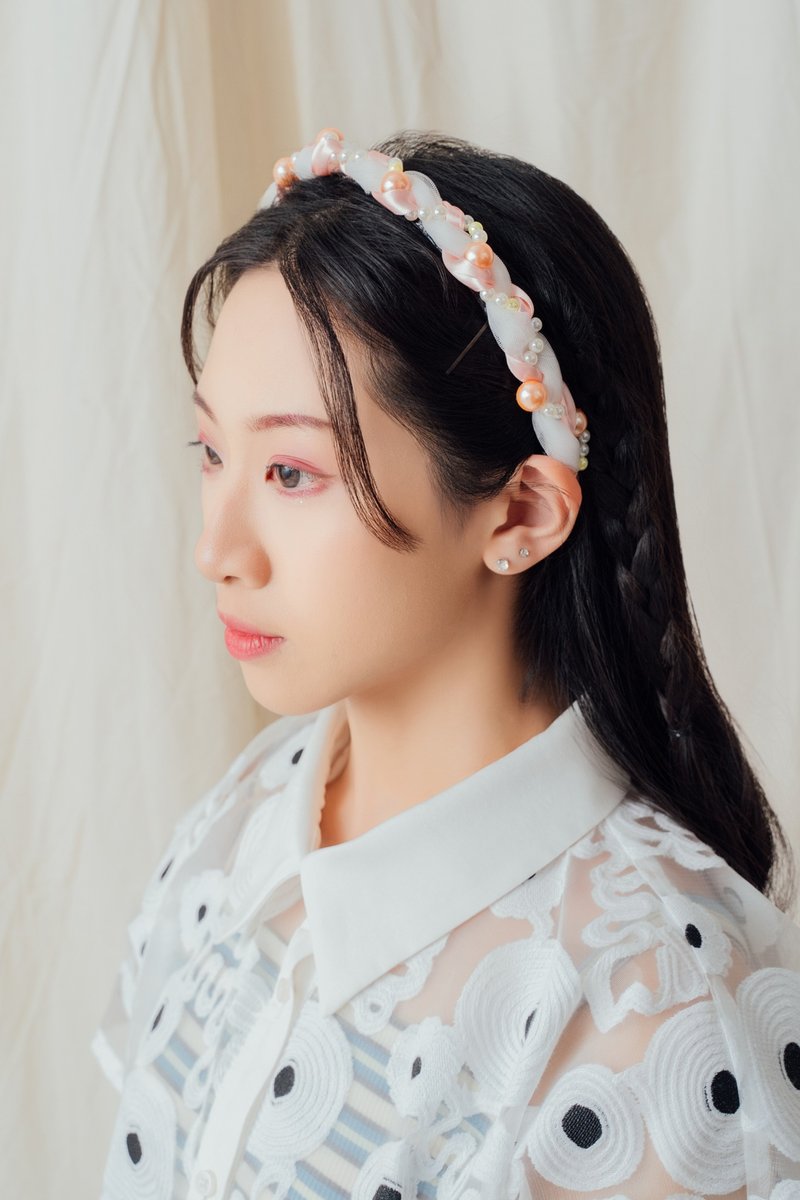 珍珠舞曲发箍 - 发带/发箍 - 其他人造纤维 橘色